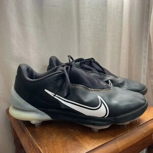 Nike Force Zoom Trout 8 Pro Black Metal Baseball Cleats CZ5915-010 Men Size 11.5